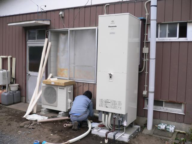 栃木小山　オール電化エコキュート貯め湯ユニット